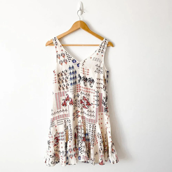 Club Monaco 100% Silk Ruffle Hem Sleeveless Dress NWT Size 0 - Picture 3 of 6